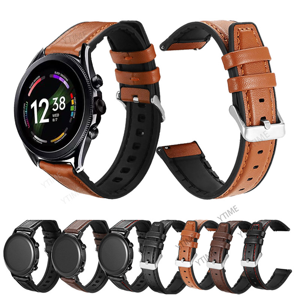 Fossil Watches Smartwatch Gen 6 - 22mm Silicone Leather Band For Fossil