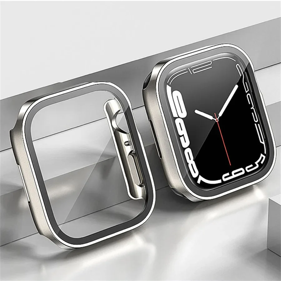 Glass+cover For Apple Watch ca - Smartwatch Watches For Girls 评论和价格