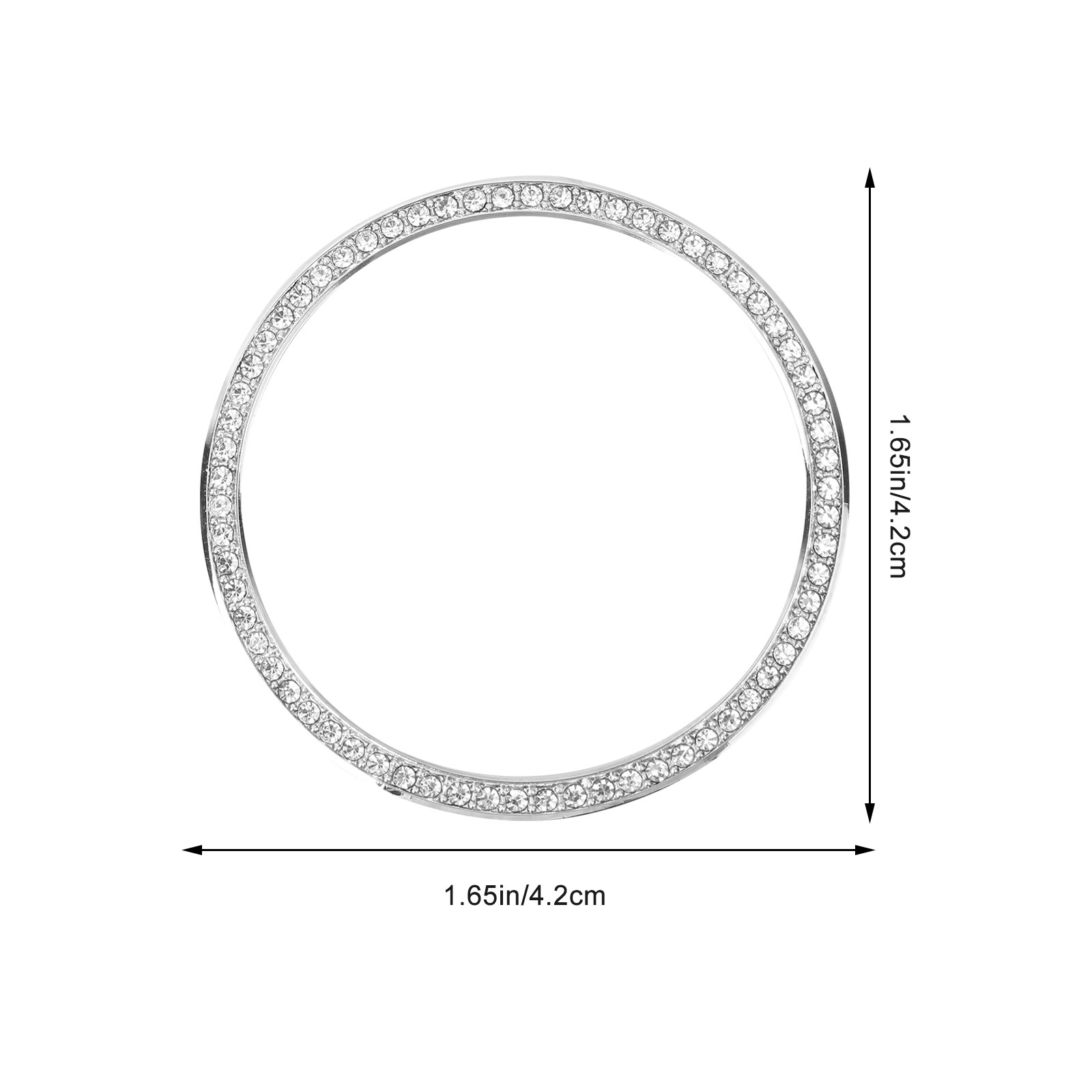 Premium Alloy Diamond-Inlaid B - Smartwatch Ring Watches 评论和价格