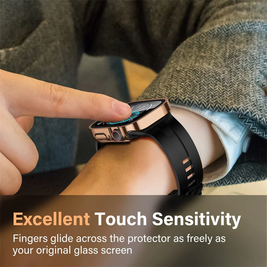 Glass+cover For Apple Watch ca - Smartwatch Watches For Girls 评论和价格