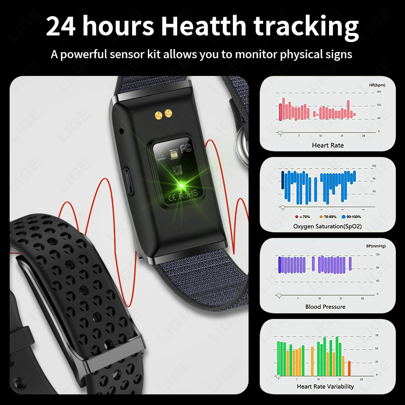 LIGE Smart Watch Heart Rate Bl - Smartwatch Sports Watches For Women 评论和价格