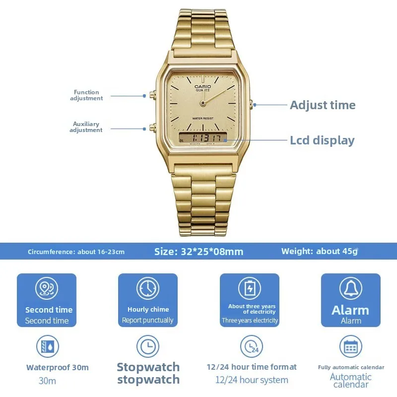 Casio AQ-230GA-9D Vintage Dual - Casio Watches Smartwatch 评论和价格