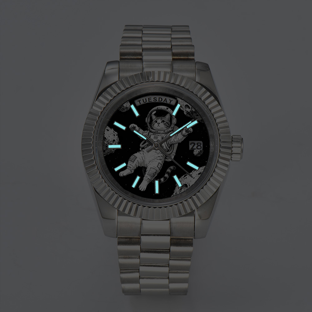 Creative men's watch 40mm/36mm - Leather Watch Strap 评论和价格