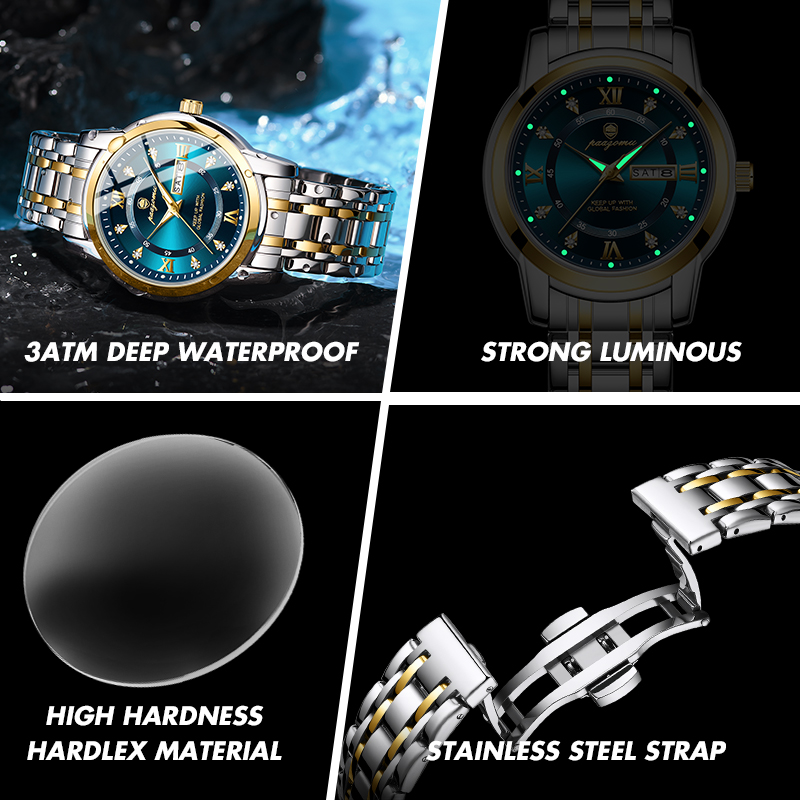 PAAZOMU Watch Men Women Diamon - Smartwatch Watches For Girls 评论和价格