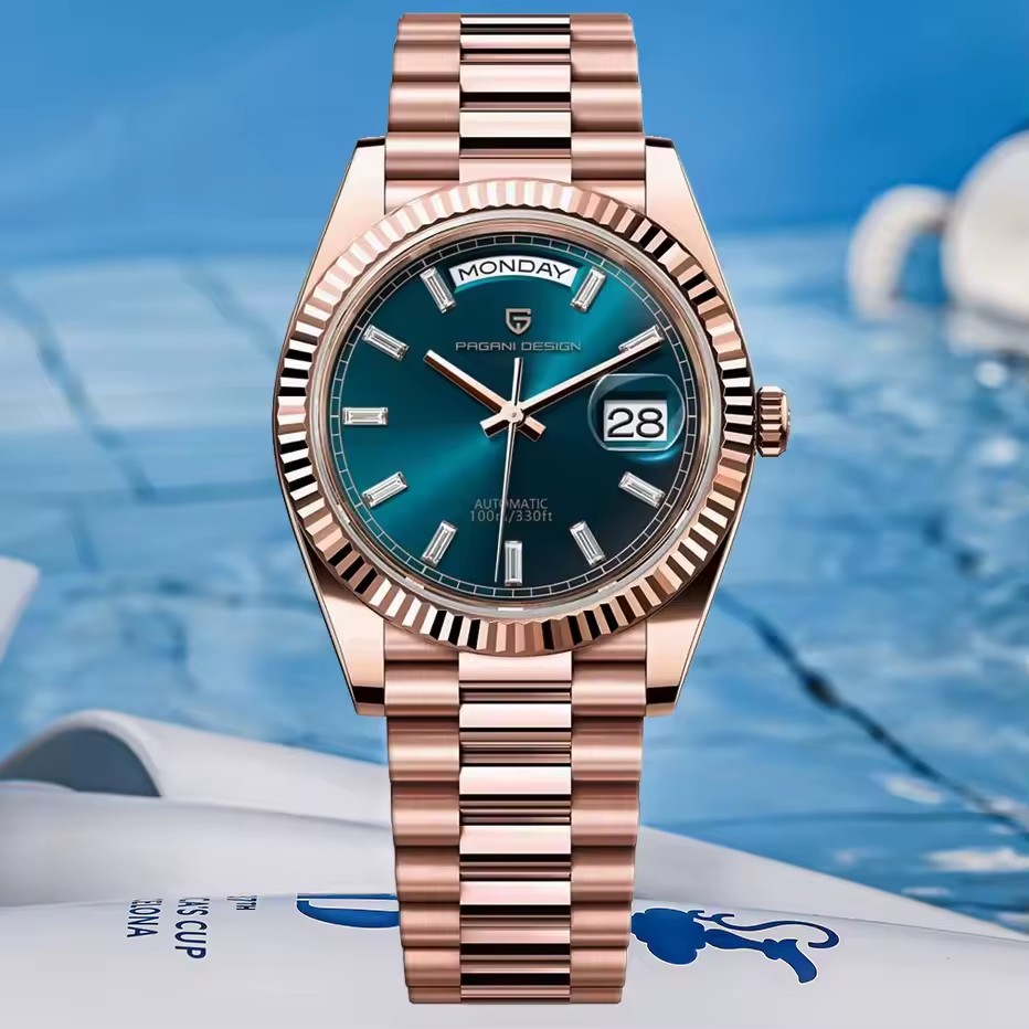 PAGANI DESIGN New Rose Gold Co - Rolex Watch Datejust 评论和价格