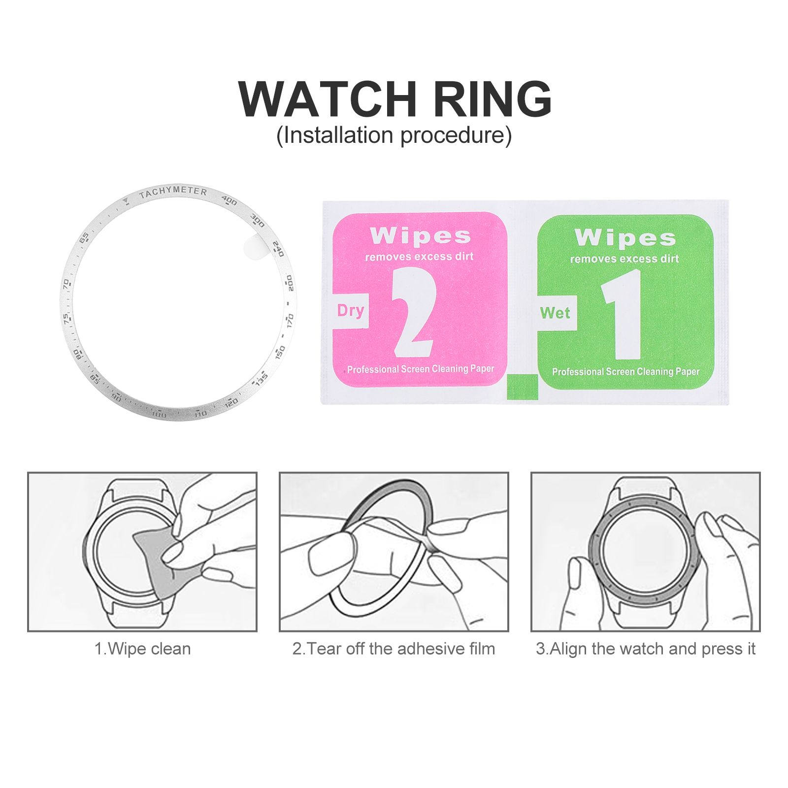Aluminum Alloy Watch Bezel Rin - Smartwatch Ring Watches 评论和价格