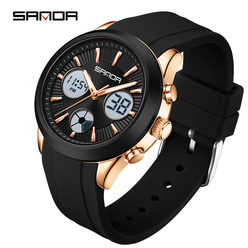 SANDA electronic watch luminou - Smartwatch Sports Watches For Women 评论和价格