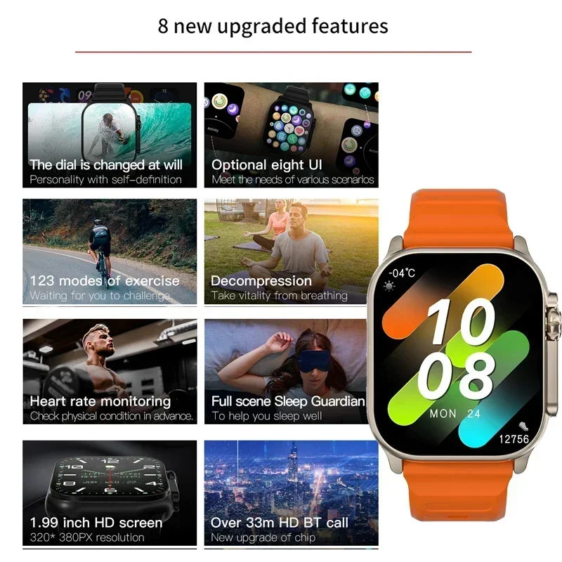 New Series 9 Watch PK HK8 PRO  - Smartwatch Watches For Girls 评论和价格