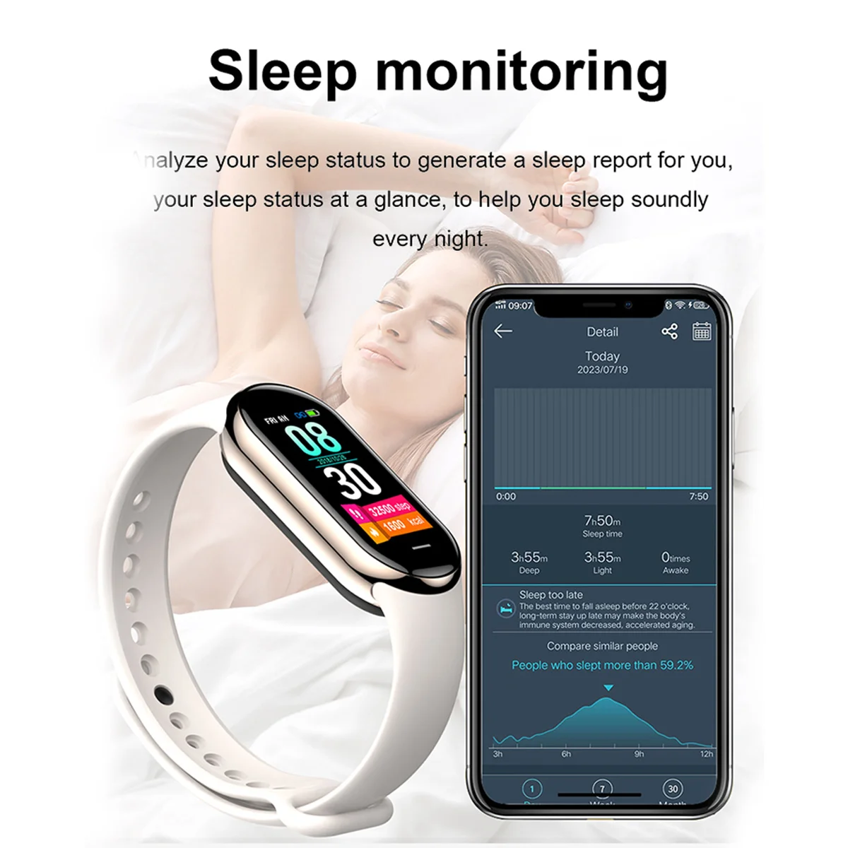 New Original Small M8 Band Sma - Smartwatch Sports Watches For Women 评论和价格