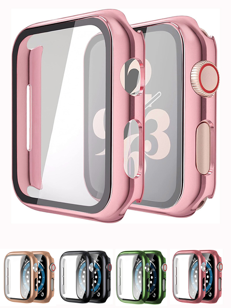 Glass+case For Apple Watch ban - Smartwatch Watches For Girls 评论和价格