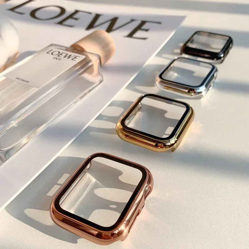Glass+case For Apple Watch ban - Smartwatch Watches For Girls 评论和价格
