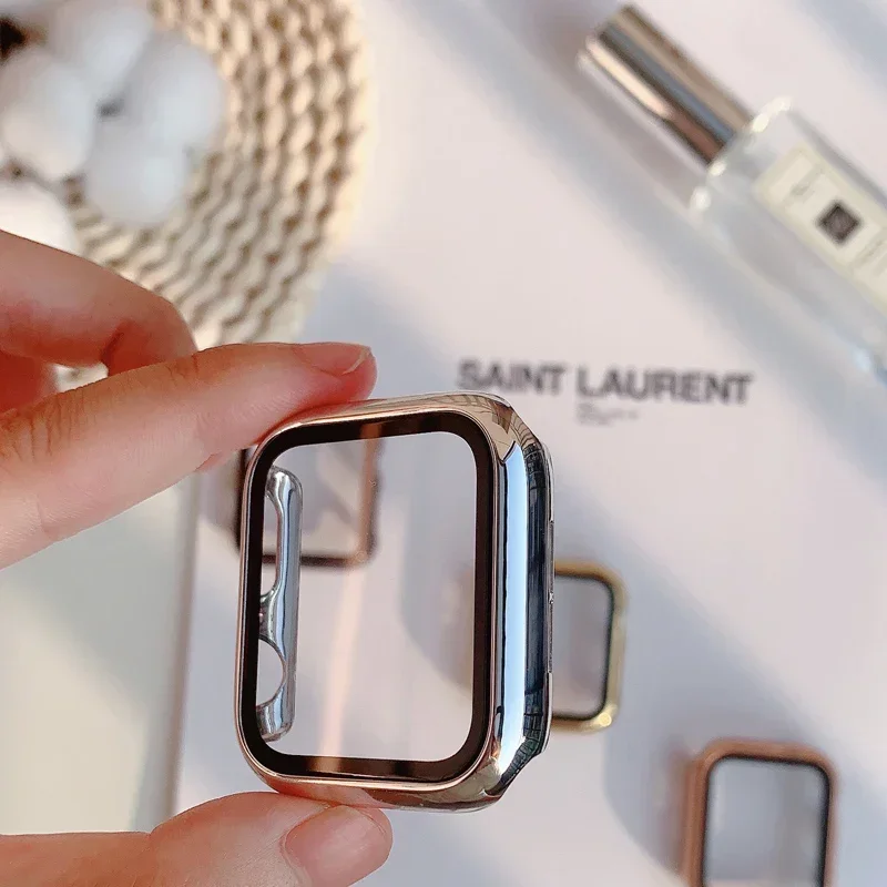 Glass+case For Apple Watch ban - Smartwatch Watches For Girls 评论和价格