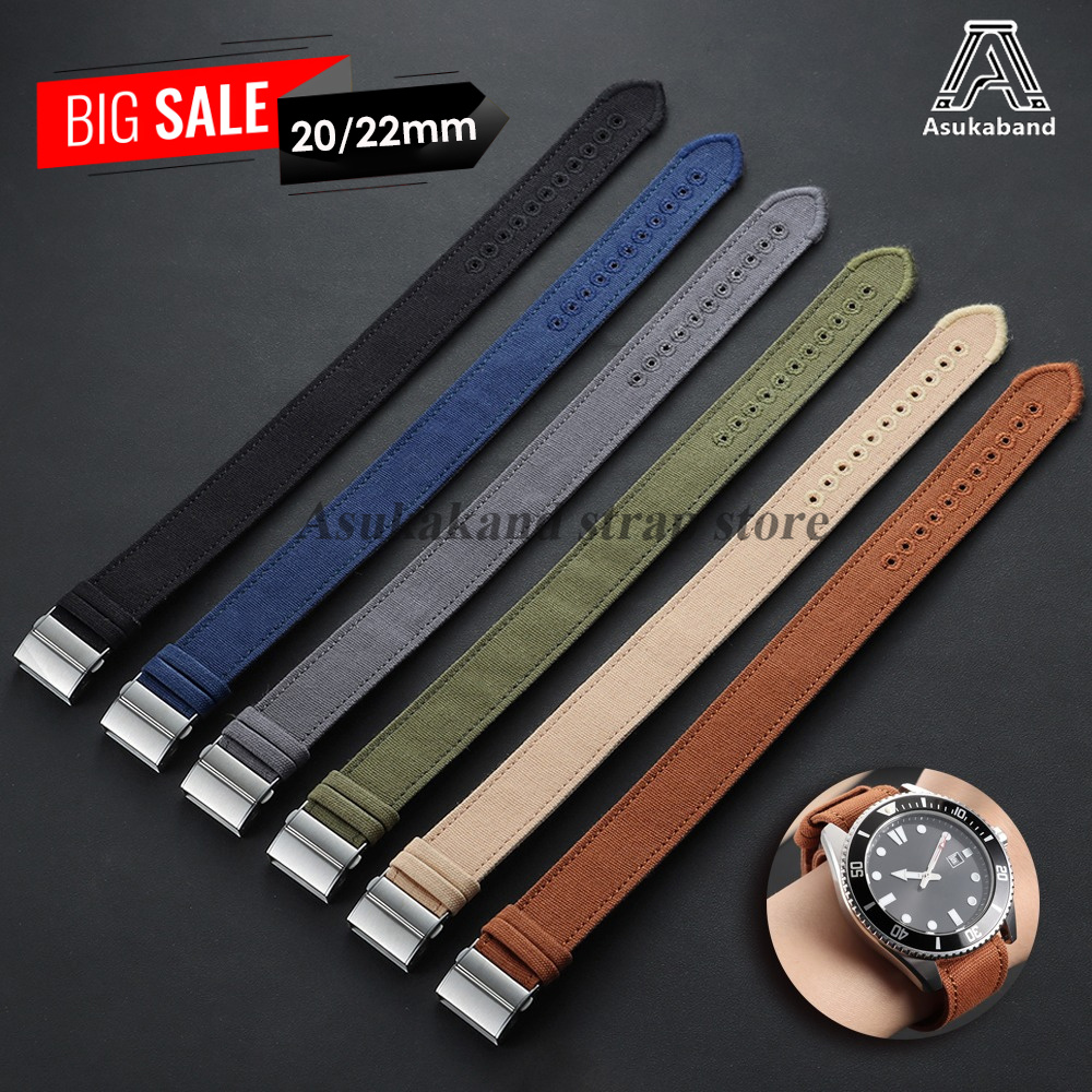 20mm 22mm Nylon Watchstrap for - Casio Watches Smartwatch 评论和价格