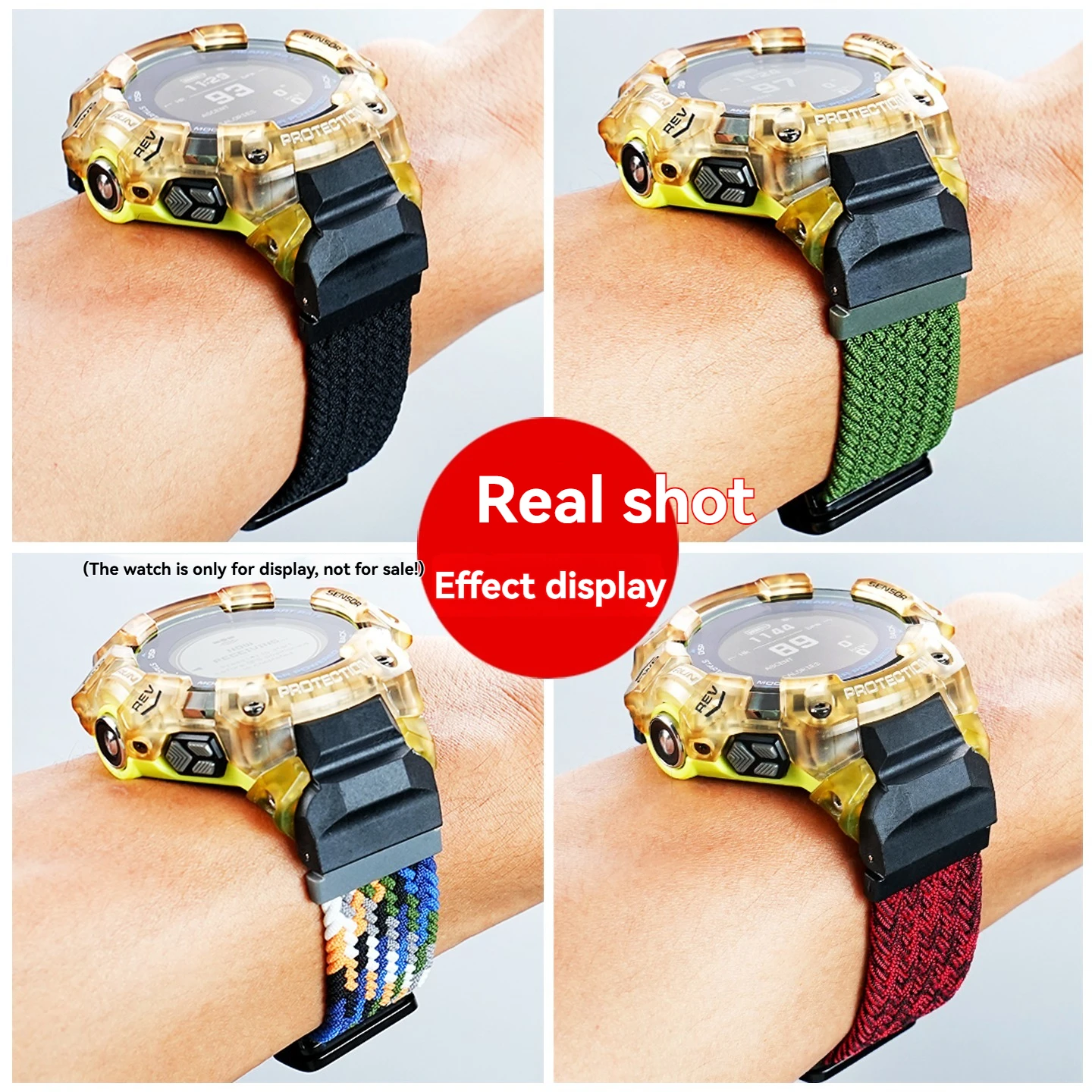 GBD H1000 Elastic Nylon Watchb - Casio Watches Smartwatch 评论和价格