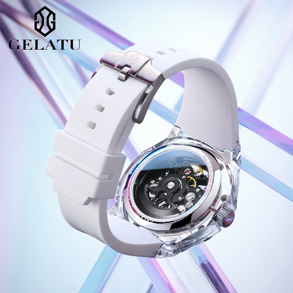 GELATU 8002 Automatic Mechanic - Leather Watch Strap 评论和价格