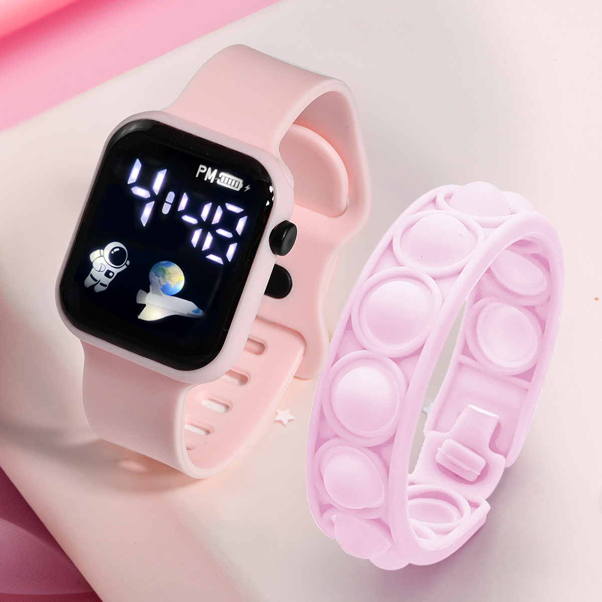 2PCS Children's Smart Watch Br - Smartwatch Watches For Girls 评论和价格